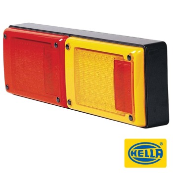 Hella Jumbo LED Stop/Tail/Indicator Lamp With Inbuilt Retro Reflector - 2422LED